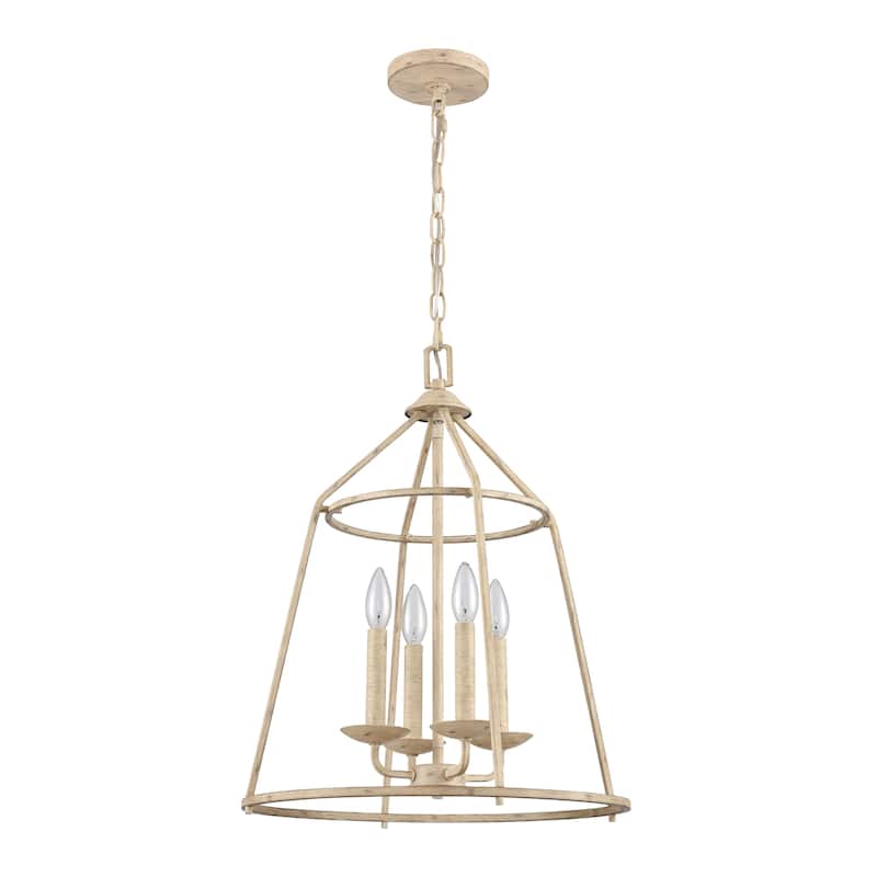 Elk Home Ellisville Antique Cream Finish 4 Light Chandelier