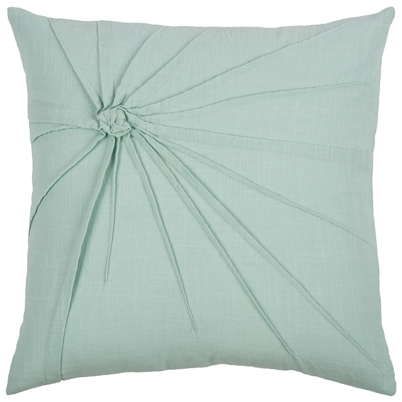 Twisted Knot Cotton Throw Pillow with Removable Cover