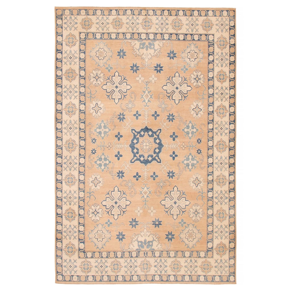 ECARPETGALLERY Hand-knotted Finest Ghazni Tan Wool Rug - 8'5 x 12'8
