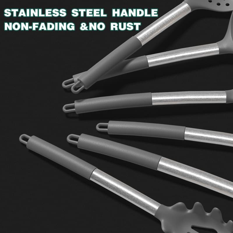 Silicone Kitchen Cooking Utensils Set-Umite Chef 43 pcs Heat Resistant Kitchen Utensils