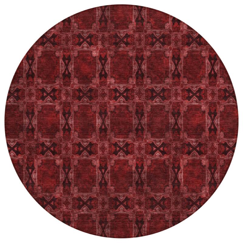 Almomi Garden-Inspired Weather Resistant Versatile Elegance Outdoor Rug