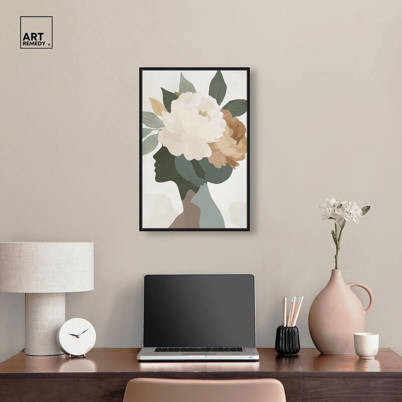 Floral Headpiece I Canvas by Art Remedy