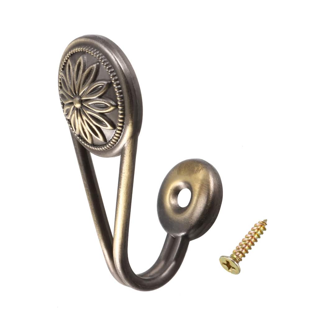 Decorative Curtain Drapery Holdback Bronze 67mm X 30mm X 34mm 2Pcs