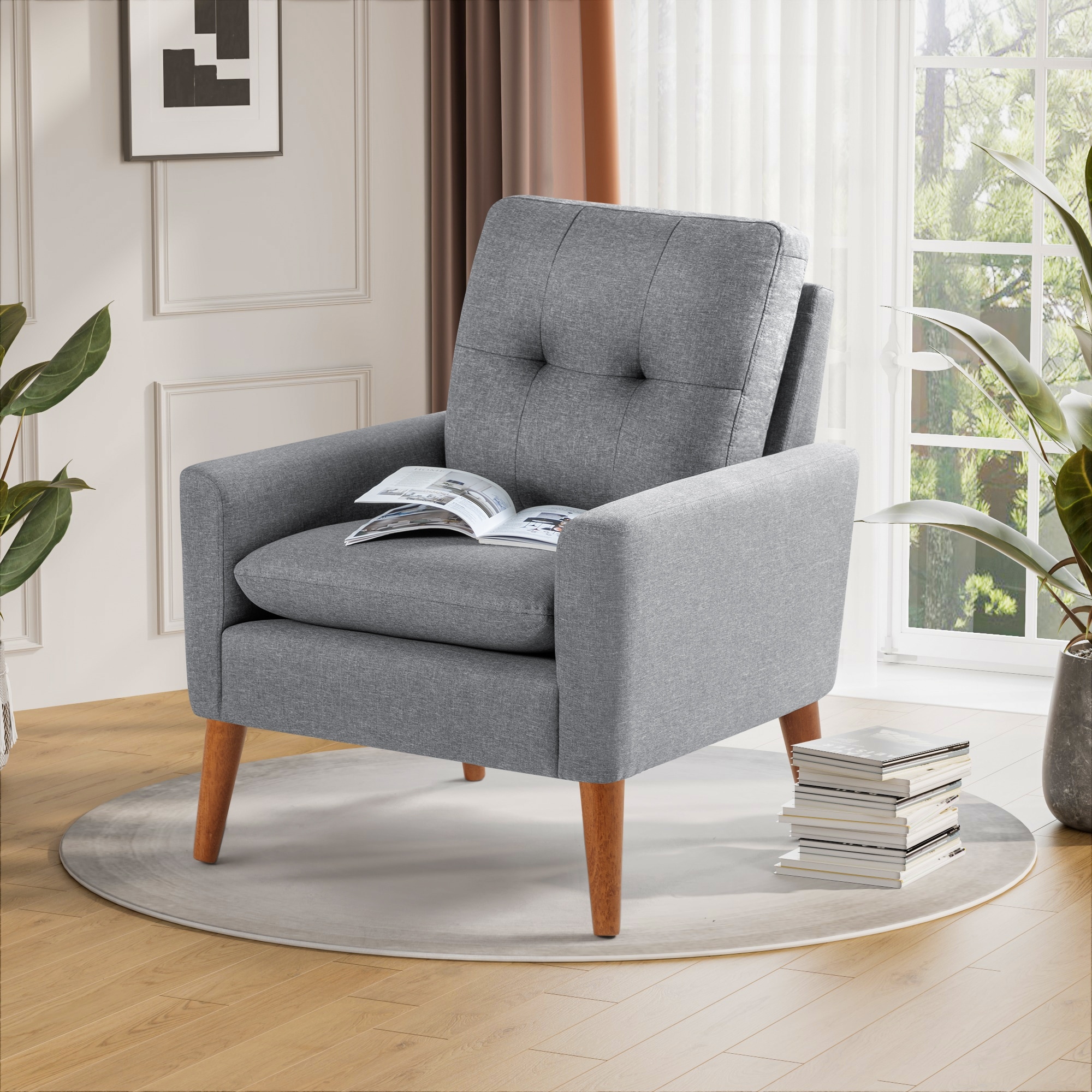 Grey Mid Century Armchair Scandi Grey Armchair Modern Design
