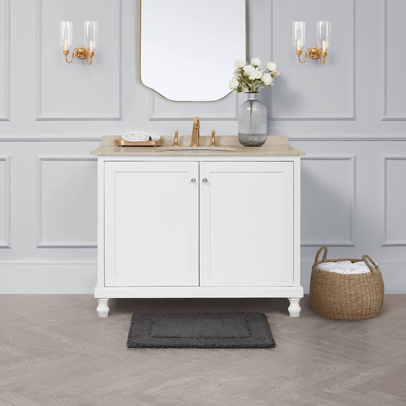 Laura Ashley Ruffle Border Pure Cotton Bath Rugs