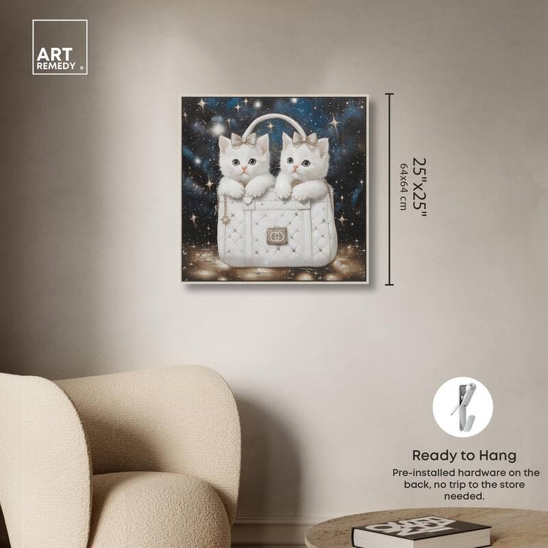 Constellation Kittens Purse Canvas by Art Remedy