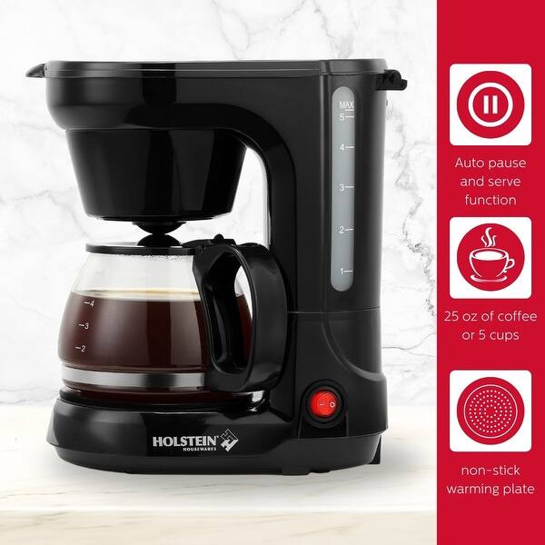 Holstein Housewares 5 Cup Coffee Maker - N/A - Bed Bath & Beyond - 40025477