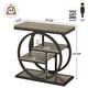 preview thumbnail 6 of 46, Industrial 4-tier Wood Narrow Side End Table with Storage Shelves