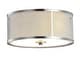 preview thumbnail 6 of 6, SAFAVIEH Lighting Layne Flush 12-Inch 2-Light Mount Ceiling Light - 12" x 12" x 5.5"