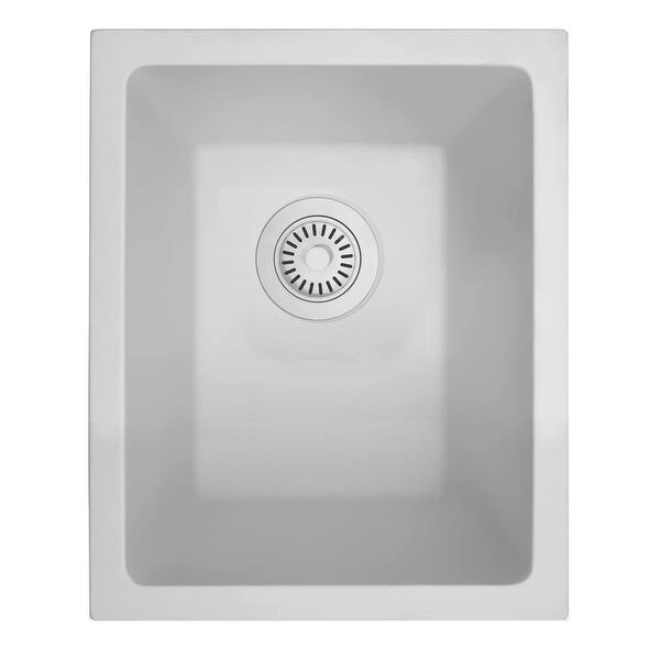 Highpoint Collection European Granite Composite Bar Sink and Drain Set