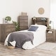 preview thumbnail 16 of 17, Bella Twin Bookcase Headboard, Espresso