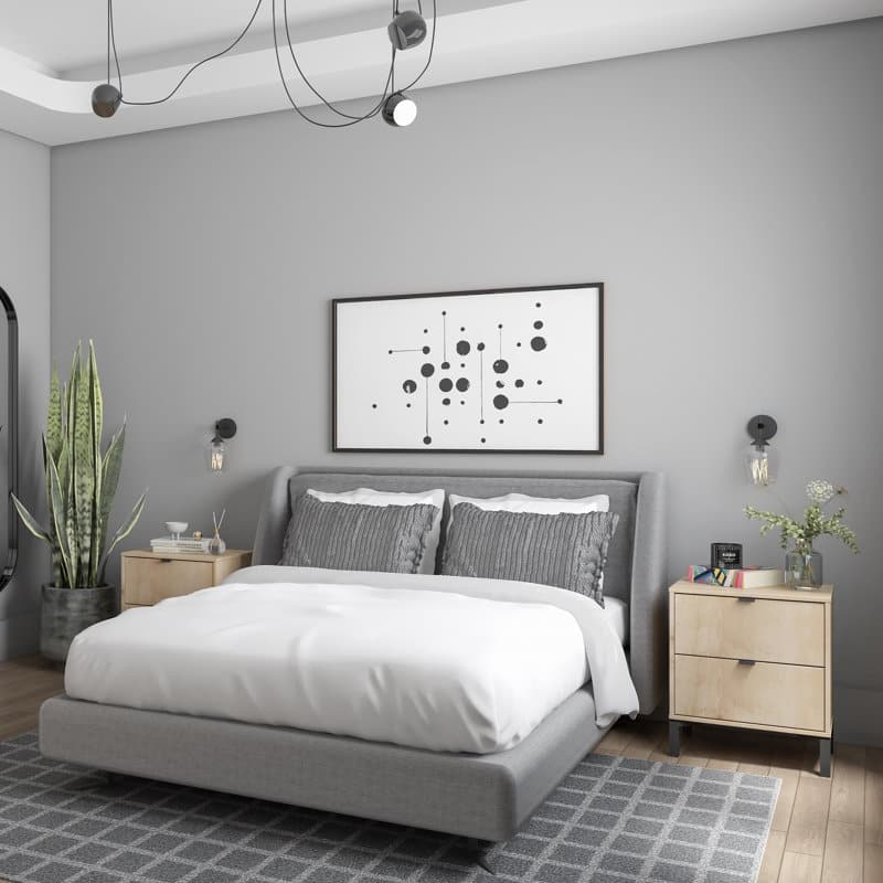 Minimalist 2-Drawer Nightstand