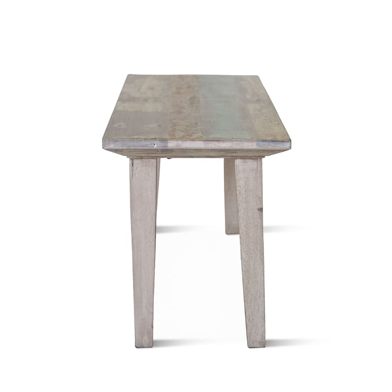 Cordoba Vintage Teal Reclaimed Teak Bench