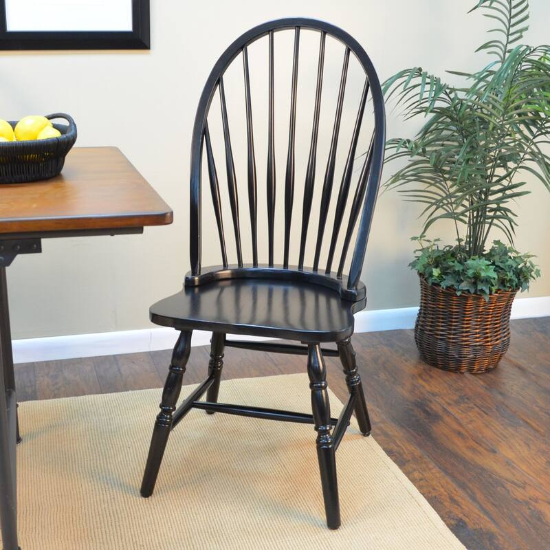 Windsor Dining Chair - 40.5" - Black