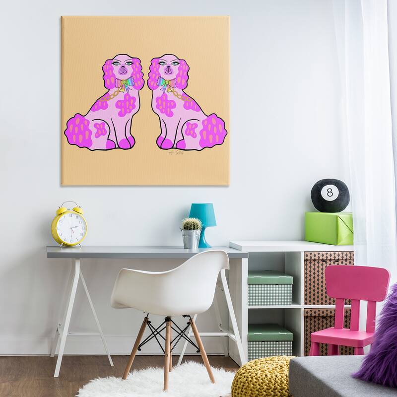 Stupell Funky Glam Pooches Canvas Wall Art Design By Katie Conley