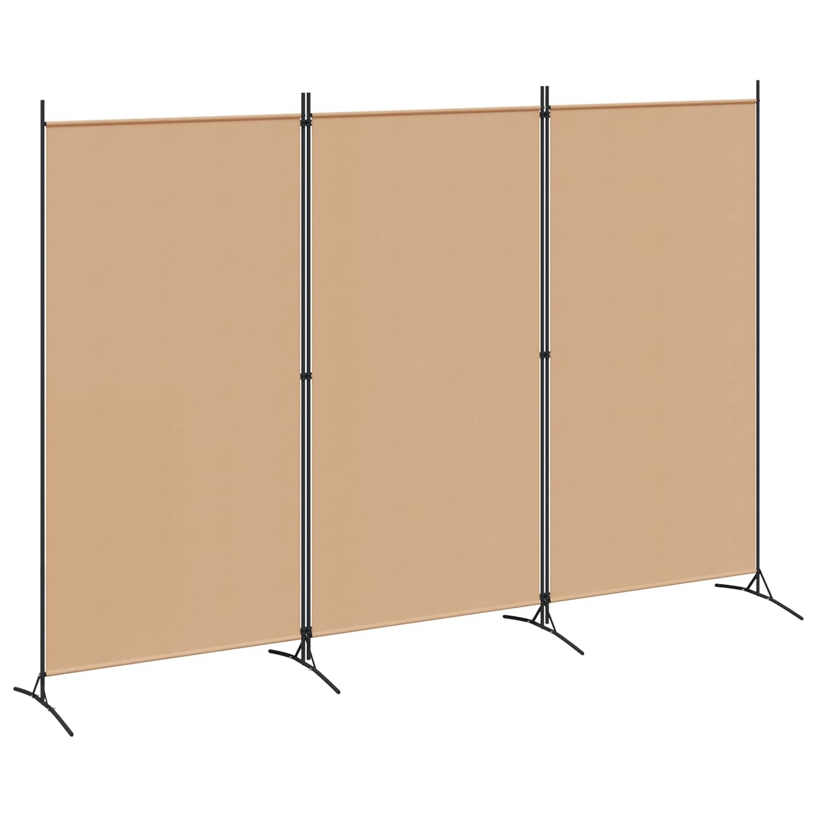 vidaXL Room Divider Beige in Fabric
