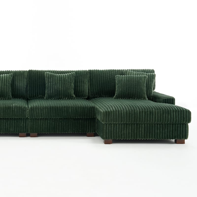 Anne 150" W Oversized Upholstered Modular Sectional Sofa