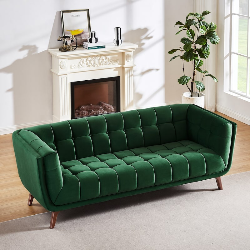 Confor Modern Chesterfield Velvet Living Room Couch