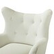 preview thumbnail 76 of 141, Eusebio Tufted Velvet Accent Chair with Wingback, Arms, and Metal Gold Legs for Living Room or Bedroom by HULALA HOME
