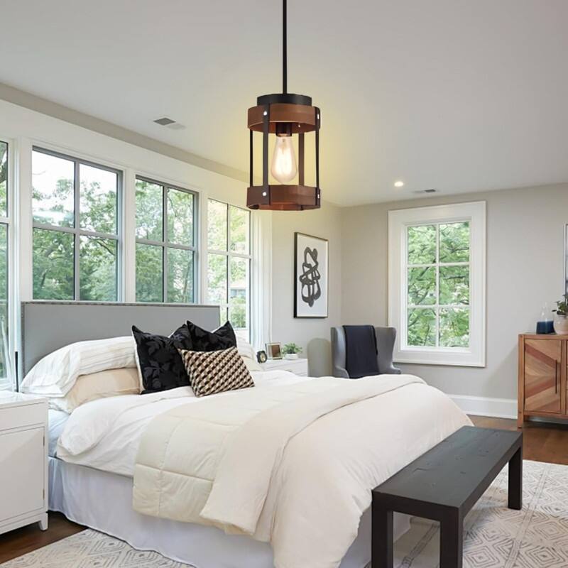 Farmhouse light bulbs black pendant light wood island lights