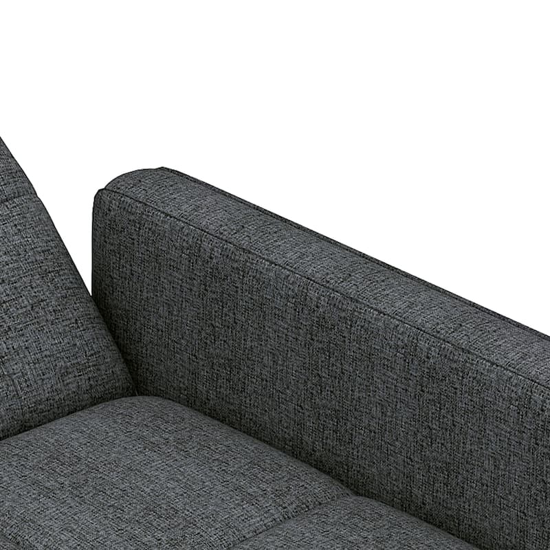 3-in-1 Sleeper Sofa with Iron Frame Pull-Out Bed, Linen Futon Couch with Reclining Backrest and Side Pocket