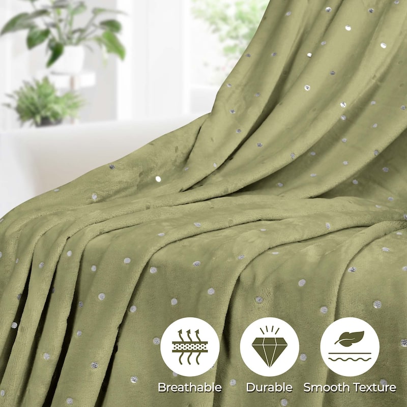 Superior Fleece Plush Medium Weight Soft Fluffy Decorative Blanket