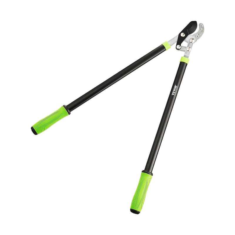 32-Inch Tree Lopper with Steel Blade 2-Inch Branch Cutting Non-Slip Handle Garden Pruning Tool - 31.69 x 9.65 x 1.46 inch - Black-Green