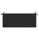 preview thumbnail 4 of 6, vidaXL Batavia Bench with Black Cushion 44.1" Solid Teak Wood - 47.2" x 20.3" x 33.1"