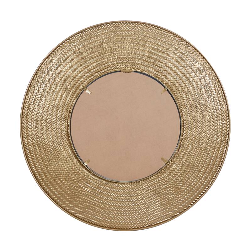 Gold Metal Wall Mirror - 36 x 2 x 36