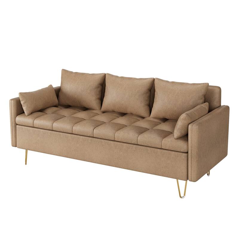 Modern Sofa - Linen Upholstery