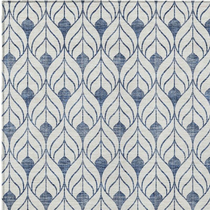 HomeRoots Geometric Transitional Rectangle Outdoor Rug