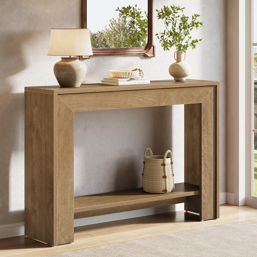 41.3" Farmhouse Console Table, Narrow Entryway Table