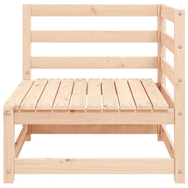 vidaXL Patio Furniture Outdoor Sectional Set with Cushions Solid Wood Pine