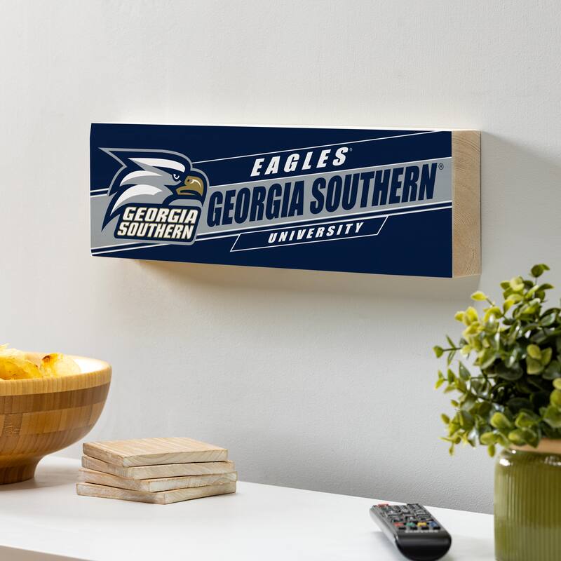 Georgia Southern University Wooden Tabletop Mantel Shelf Sign