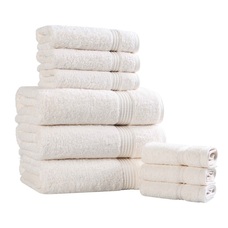 Superior Heritage Egyptian Cotton Absorbent 9-Piece Towel Set