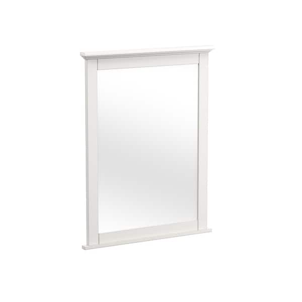 slide 2 of 2, Lodge 42" Wide Farmhouse Style Mirror, Cream Finish