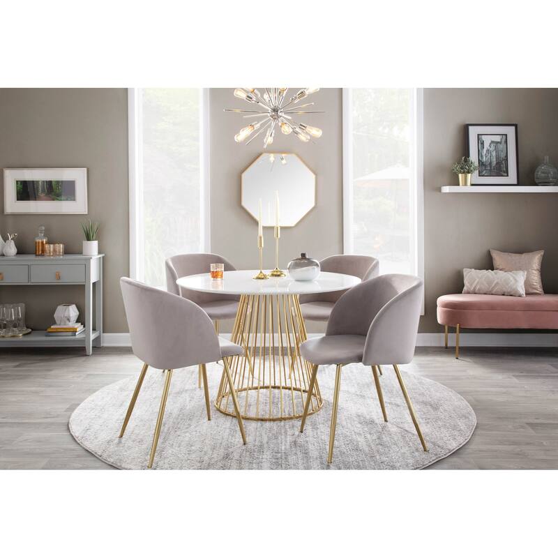 Silver Orchid Harding Upholstered Dining Chairs (Set of 2)