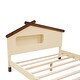 preview thumbnail 34 of 53, Platform Bed with House-shaped Headboard and Motion Activated Night