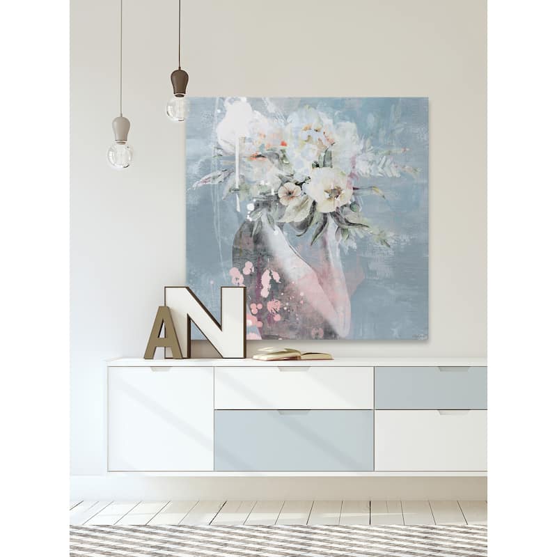'Cover in Flowers' Painting Print on Wrapped Canvas