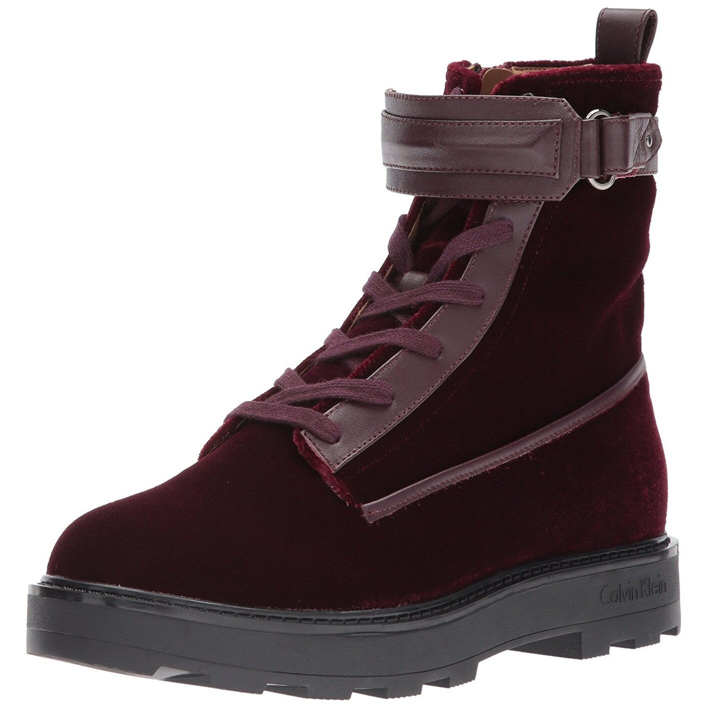 Shop Calvin Klein Women S Vanora Combat Boot Overstock 22337916