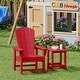 preview thumbnail 45 of 193, Laguna Kids Outdoor Poly Adirondack Chair With Side Table 2-Piece Set