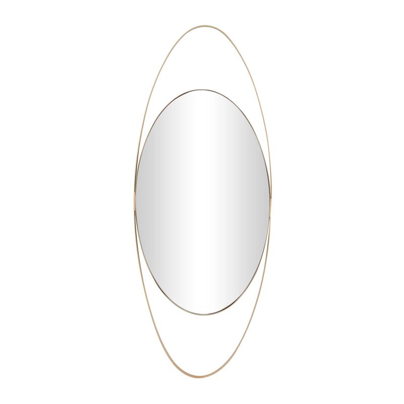 CosmoLiving by Cosmopolitan Metal Oval Wall Mirror - Black or Gold