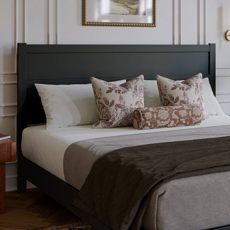 Aveline Wood Platform Bed with Matching Footboard & Trundle