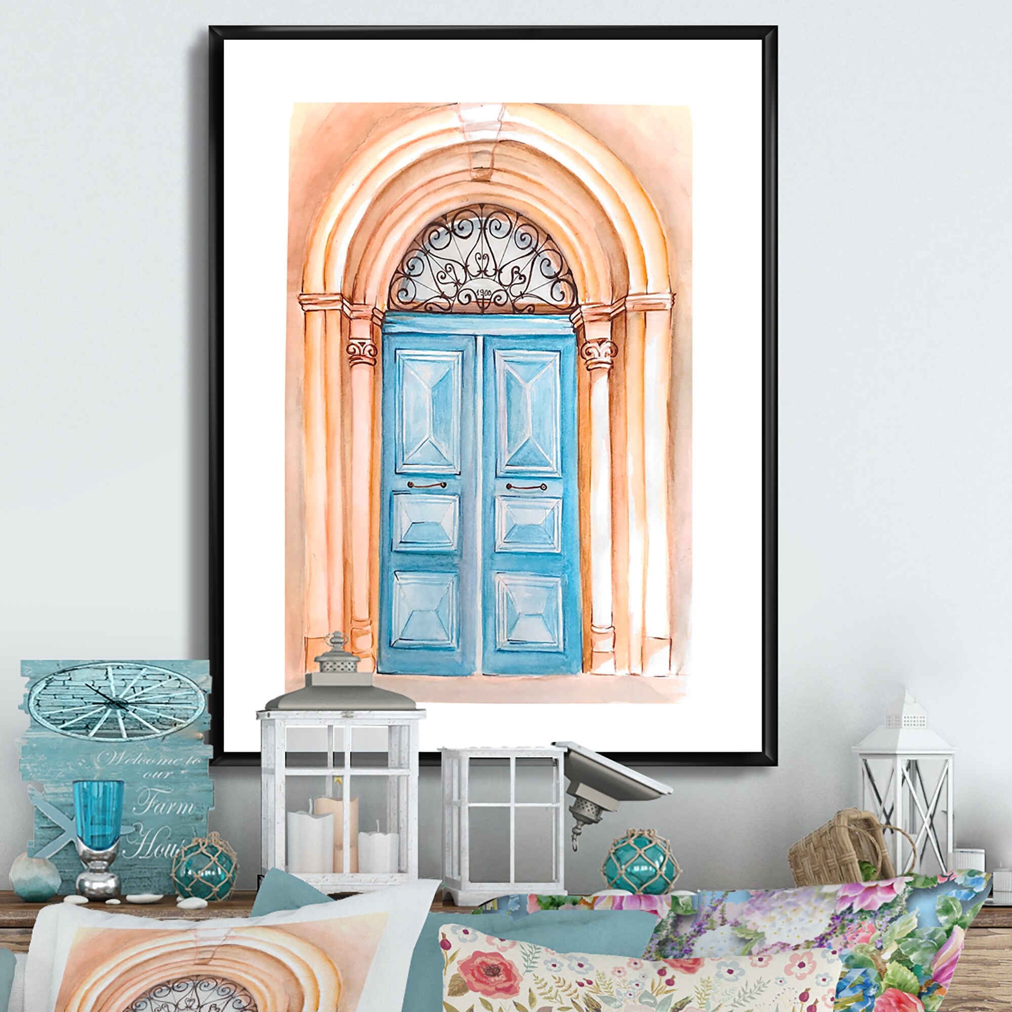 専用他の方発送×風景画作者不詳サインあり Designart 