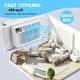preview thumbnail 3 of 6, 10000btu Window Air Conditioner Units with 3 Cooling Modes，115V Window Ac Units for Bedroom Fast Cooling 450 Sq.ft.