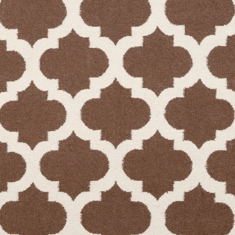 Hand-woven Samick Moroccan Trellis Flatweave Wool Runner Area Rug