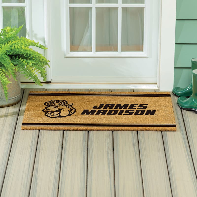James Madison University Monochrome Indoor/Outdoor Coir Door Mat