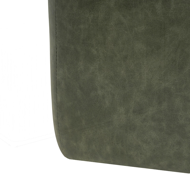 Square PU Leather Ottoman