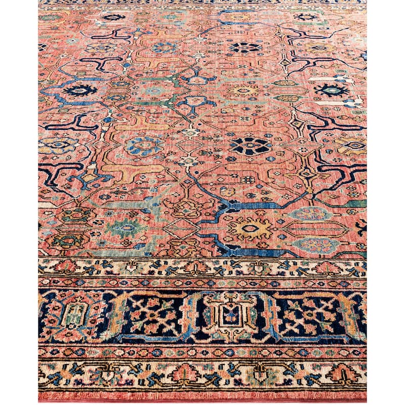 Serapi One-of-a-Kind Hand-Knotted Area Rug - Pink - 8' 11" x 12' 0"