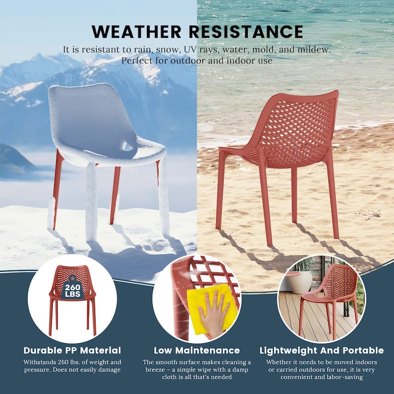 Frond and Form 4-Person Outdoor Round Dining Set